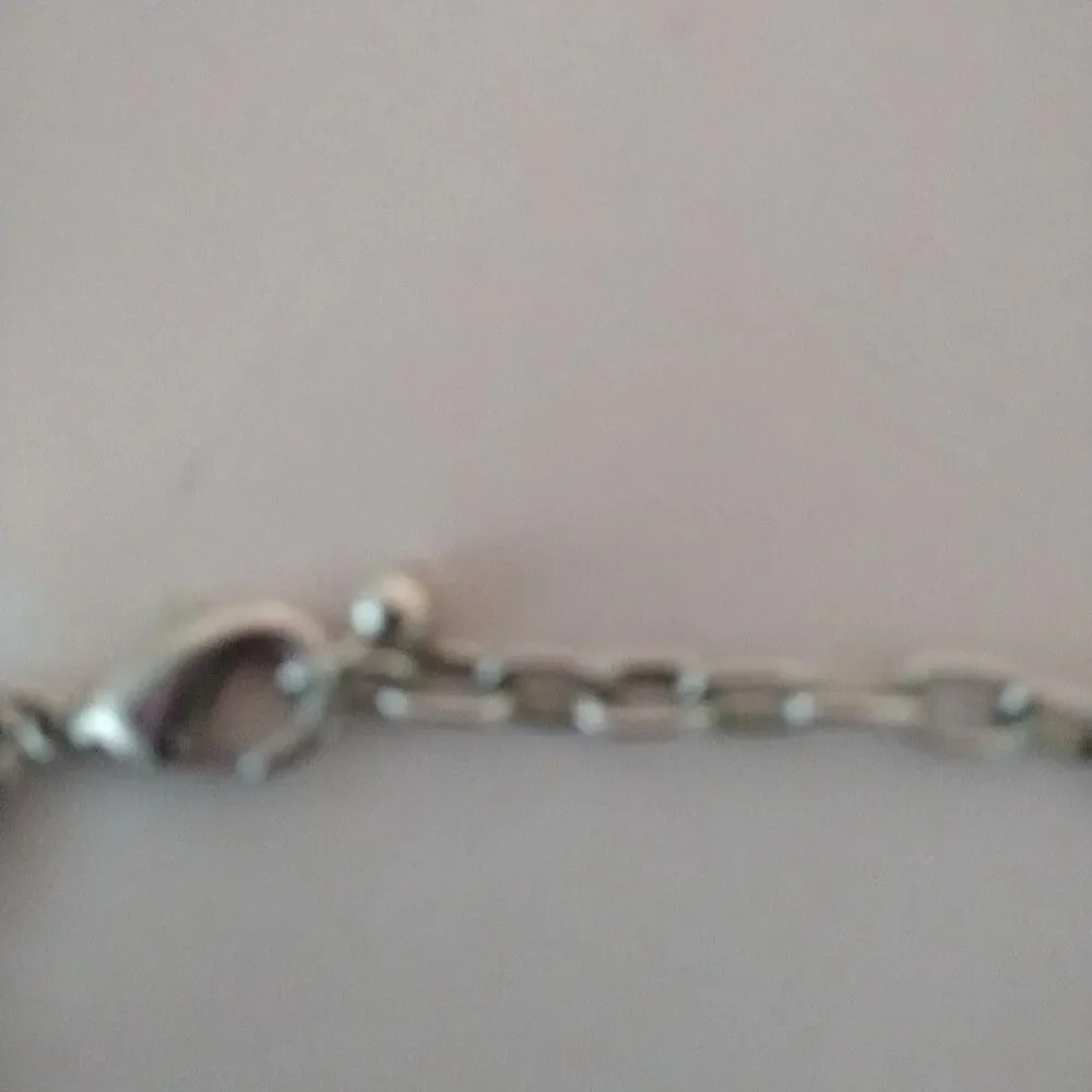 Silver Tone Rhinestone Chain Bracelet 9 In Womens Chunky Link Statement Jewelry